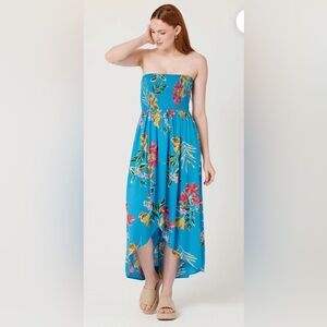 PatronsOfPeace MAPLE floral DRESS Beach CoverUp SUNDRESS LikeNew